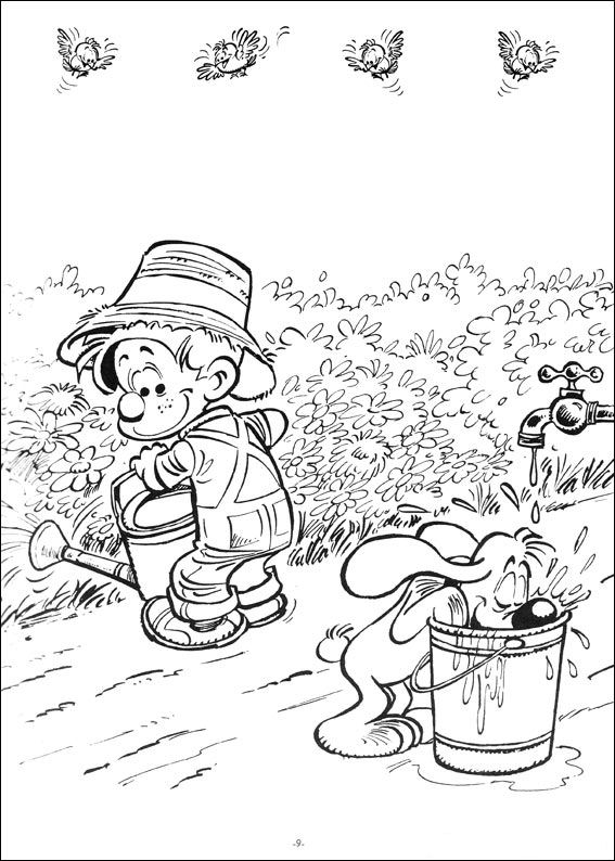 Plansa de colorat cu Bollie si Billie 16 8